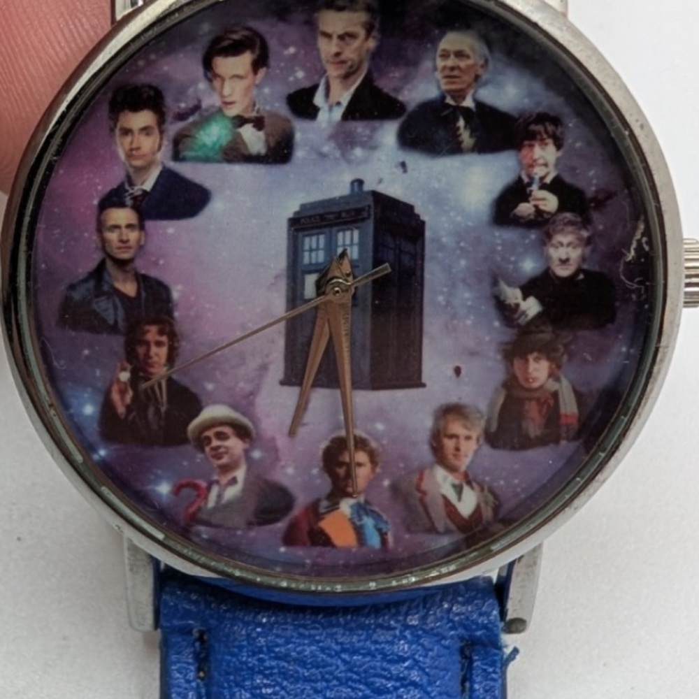 Blue Doctor Who Themed Watch